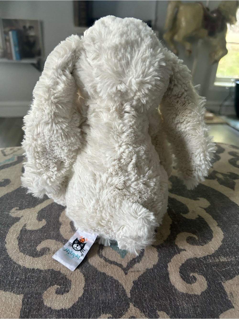 Jellycat Bashful Bunny with Floral-Print Ears and Paws - Picture 2 of 3